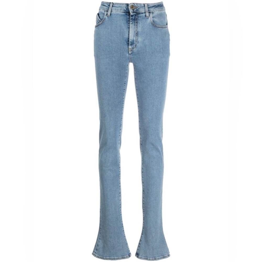 The attico elongated flared jeans
